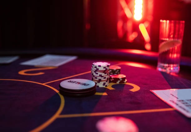 judi online live-dealer studio with professional blackjack table and HD cameras